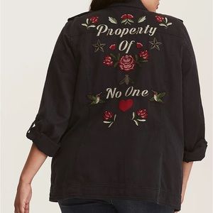 Torrid “property of no one” jacket